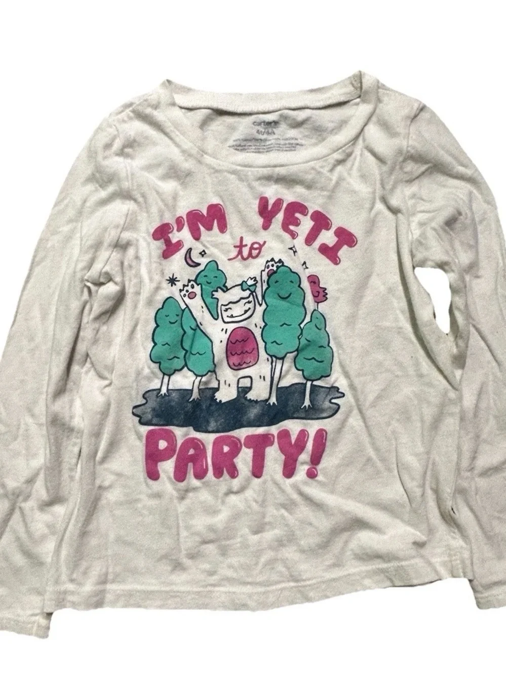 Toddler Girl Long Sleeve Shirts Hearts Floral Winter Size 4T